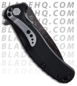 Kershaw Zing Liner Lock Knife Black (3" Damascus) 1735DAM 5 Kershaw Zing Liner Lock Knife Black (3" Damascus) 1735DAM -Knife Sale Shop 1735damkershawdamascusback2