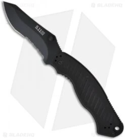 Knife Sale Shop 27 5.11 Tactical ARK Recurve Liner Lock Knife (3.75" Black Serr) 51070