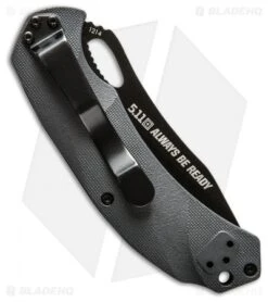 Knife Sale Shop -Knife Sale Shop 511 Tactical Alpha Gray FRN black BHQ 48218 er side