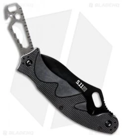 5.11 Tactical Double Duty Quick Fix Liner Lock Knife Black FRN (3.75" Black) -Knife Sale Shop 511 Tactical Double Duty Quick Fix Black FRN black BHQ 48198 er spine