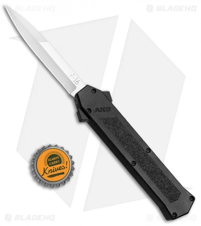 AKC F-16 D/A Bayonet OTF Automatic Knife Black (3.3" Satin) 6 AKC F-16 D/A Bayonet OTF Automatic Knife Black (3.3" Satin) - Image 4