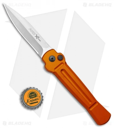 AKC X-treme Ace Automatic Knife Orange Aluminum (3.9" Satin) 6 AKC X-treme Ace Automatic Knife Orange Aluminum (3.9" Satin) - Image 4