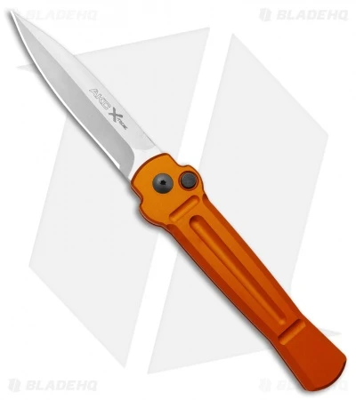 AKC X-treme Ace Automatic Knife Orange Aluminum (3.9" Satin) 3 AKC X-treme Ace Automatic Knife Orange Aluminum (3.9" Satin)