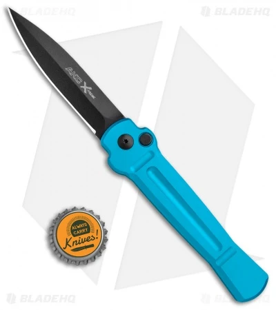 AKC X-treme Ace Automatic Knife Light Blue (3.6" Black) 6 AKC X-treme Ace Automatic Knife Light Blue (3.6" Black) - Image 4