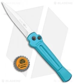 AKC X-treme Ace Automatic Knife Light Blue (3.6" Satin) 9 AKC X-treme Ace Automatic Knife Light Blue (3.6" Satin) -Knife Sale Shop AKC X treme Ace Auto Light Blue Satin BHQ 105418 jr bottlecap