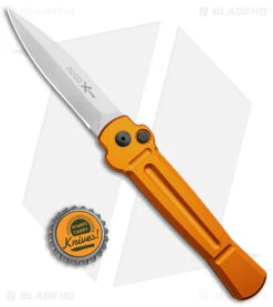 AKC X-treme Ace Automatic Knife Orange (3.6" Satin) -Knife Sale Shop AKC X treme Ace Auto Orange Satin BHQ 136149 jr bottlecap