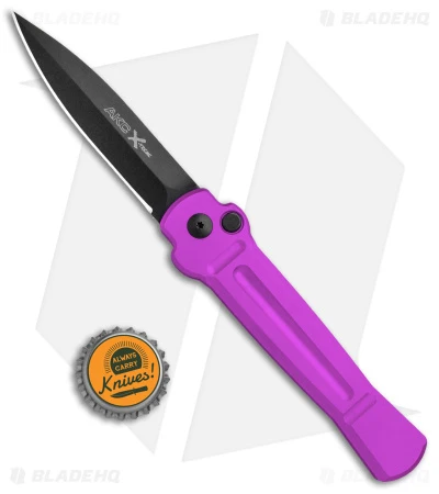 AKC X-treme Ace Automatic Knife Purple (3.6" Black) 6 AKC X-treme Ace Automatic Knife Purple (3.6" Black) - Image 4