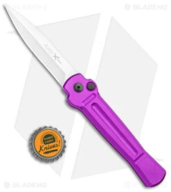 AKC X-treme Ace Automatic Knife Purple (3.6" Satin) -Knife Sale Shop AKC X treme Ace Auto Purple Satin BHQ 179205 jr bottlecap