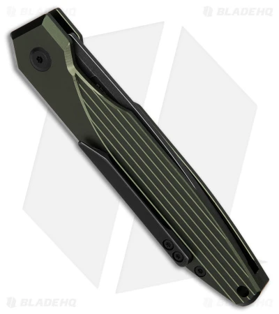 AKC X-treme Dandy Automatic Knife Green Aluminum (3.1" Black Stonewash) 5 AKC X-treme Dandy Automatic Knife Green Aluminum (3.1" Black Stonewash) - Image 3