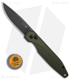 AKC X-treme Dandy Automatic Knife Green Aluminum (3.1" Black Stonewash) 9 AKC X-treme Dandy Automatic Knife Green Aluminum (3.1" Black Stonewash) -Knife Sale Shop AKC Xtreme Dandy Green Aluminum AK Black SW BHQ 174571 td size