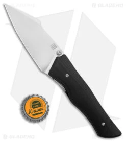 Artisan Cutlery Ahab Liner Lock Knife Black G-10 (3.75" Satin) -Knife Sale Shop Artisan Cutlery Ahab LL Black G 10 SAtin BHQ 173715 jr bottlecap