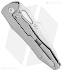 Artisan Cutlery Great White Knife Titanium (3.7" Stonewash) 1841G-GY -Knife Sale Shop Artisan Cutlery Great White Ti SW BHQ 119568 jr side