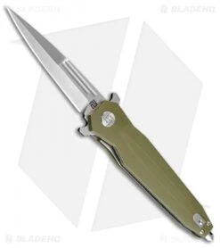 Artisan Cutlery Hornet Liner Lock Knife Smooth OD Green G-10 (3.54" Satin D2)