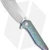 Artisan Cutlery Osprey Frame Lock Knife Blue/Gold Titanium (3.6" Stonewash) -Knife Sale Shop Artisan Cutlery Osprey FL Blue Gold Ti SW BHQ 89491 jr