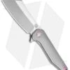 Artisan Cutlery Osprey Frame Lock Knife Gray Ti (3.6" Satin Bohler M390) -Knife Sale Shop Artisan Cutlery Osprey FL Ti Satin M390 BHQ 86491 jr