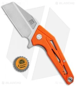 Artisan Cutlery Ravine Liner Lock Knife Orange G-10 (3.25" Stonewash) -Knife Sale Shop Artisan Cutlery Ravine LL Orange G 10 SW ATZ1819POE BHQ 91719 jr bottlecap