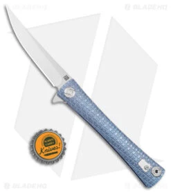 Artisan Cutlery S Waistline LinerLock Knife Blue Titanium (4" Satin Bohler M390) -Knife Sale Shop Artisan Cutlery S Waistline LL Blue Ti Satin BHQ 86494 jr bottlecap