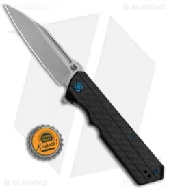 Artisan Cutlery Littoral Liner Lock Knife Carbon Fiber (3.75" Stonewash) -Knife Sale Shop Artisan Littoral CF S35VN 1703PCF BHQ 85004 jr bottlecap