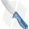 Artisan Cutlery Tomahawk Frame Lock Knife Blue Titanium (3.8" Satin S35VN) -Knife Sale Shop Artisan Tomahawk FL Blue Ti Satin BHQ 86544 jr