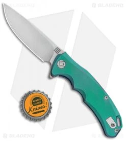 Artisan Cutlery Tradition Frame Lock Knife Green Titanium (3" Stonewash) -Knife Sale Shop Artisan Tradition Mini Green Ti S35VN 1702GS GN BHQ 84988 jr bottlecap