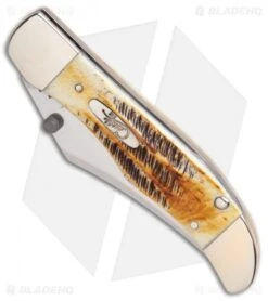 Case Kickstart Mid-Folding Hunter Assisted Knife Bone Stag (6.51265AC SS) -Knife Sale Shop Assisted Opener Case Stag bone mid hunter Clip BHQ 86871 er spine