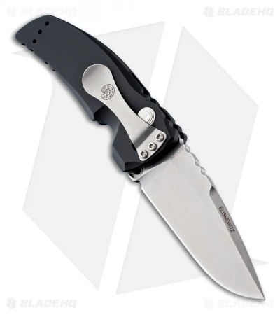 Hogue Knives EX-A01 Drop Point Automatic Knife Black Aluminum (3.5" Stonewash) 4 Hogue Knives EX-A01 Drop Point Automatic Knife Black Aluminum (3.5" Stonewash) - Image 2
