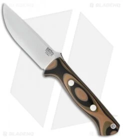 Bark River Bravo 1 LT Fixed Blade Knife Green Camo G-10 (4.25" Elmax)
