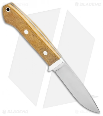Bark River Classic Drop Point Knife Fixed Blade Natural Micarta (3.75" Elmax) 4 Bark River Classic Drop Point Knife Fixed Blade Natural Micarta (3.75" Elmax) - Image 2