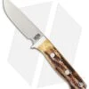 Bark River Huntsman Fixed Blade Knife Antique Stag Bone (3.25" Satin) -Knife Sale Shop Bark River Huntsman Antique Stag Bone Satin BHQ 39027 er