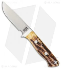 Bark River Huntsman Fixed Blade Knife Antique Stag Bone (3.25" Satin)
