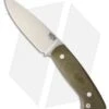 Bark River Santos Fixed Blade Knife Green Canvas Micarta (4.125" Satin) -Knife Sale Shop Bark River Santos Green Canvas Micarta Satin BHQ 52853 er