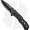 Bear Edge Spring Assisted Lock Back Knife Black (3" Black) 61117 -Knife Sale Shop Bear Edge SA LB Black Black 61117 BHQ 94074 jr