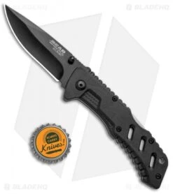 Bear Edge Spring Assisted Lock Back Knife Black (3" Black) 61117 9 Bear Edge Spring Assisted Lock Back Knife Black (3" Black) 61117 -Knife Sale Shop Bear Edge SA LB Black Black 61117 BHQ 94074 jr bottlecap