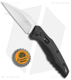 Bear OPS Bold Action XVII Automatic Knife Black Aluminum (2.8" Satin) -Knife Sale Shop Bear OPS Auto Black Wharncliffe Satin AC 1700 AIBK S BHQ 141210 jr bottlecap