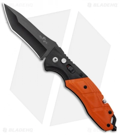Bear OPS Bold Action V Tanto Automatic Rescue Knife Blk/Orng G-10 (3.25" Black) 3 Bear OPS Bold Action V Tanto Automatic Rescue Knife Blk/Orng G-10 (3.25" Black)