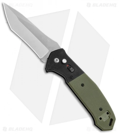 Bear OPS Bold Action V Tanto Automatic Knife Black/Green G-10 (3.75" Gray) 3 Bear OPS Bold Action V Tanto Automatic Knife Black/Green G-10 (3.75" Gray)