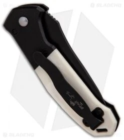 Bear OPS Mini Bold Action V Tanto Automatic Knife Black G-10/Bone (3.25" Black) -Knife Sale Shop Bear OPS Mini Bold Action V Tanto Black G10 Bone Black BHQ 90655 er side