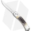 Bear And Son Automatic Lockback Knife Stag Bone (3.5" Satin) -Knife Sale Shop Bear and Son Automatic Lockback Knife Stag Bone 5 Satin BHQ 120298 LS