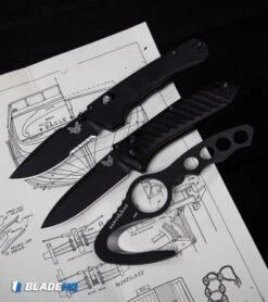 Benchmade 5750BK Mini Presidio II Automatic Knife (3.2" Black) -Knife Sale Shop Benchmade 10 BLK Rescue Hook Safety Cutter Black Molded Sheath BHQ 51404 kp plans web