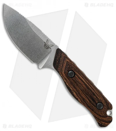 Benchmade 15017 Hidden Canyon Hunter Knife Wood Fixed Blade (2.79" Stonewash) 3 Benchmade 15017 Hidden Canyon Hunter Knife Wood Fixed Blade (2.79" Stonewash)