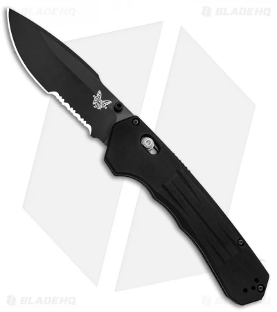 Benchmade 407SBK Vallation AXIS-Assist Knife Black (3.7" Black Serr) 3 Benchmade 407SBK Vallation AXIS-Assist Knife Black (3.7" Black Serr)