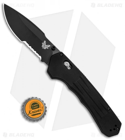 Benchmade 407SBK Vallation AXIS-Assist Knife Black (3.7" Black Serr) 6 Benchmade 407SBK Vallation AXIS-Assist Knife Black (3.7" Black Serr) - Image 4