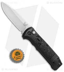Benchmade 4400 Casbah Automatic Knife Black Grivory (3.4" Satin) -Knife Sale Shop Benchmade 4400 Casbah Black Grivory Satin 4400 BHQ 51626 jr bottlecap 2