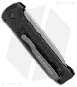 Benchmade 4400 Casbah Automatic Knife Black Grivory (3.4" Satin) -Knife Sale Shop Benchmade 4400 Casbah Black Grivory Satin 4400 BHQ 51626 jr side