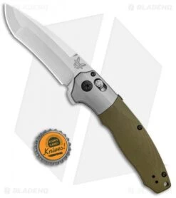 Benchmade 496 Vector AXIS-Assist Knife OD Green G-10 (3.6" Satin) -Knife Sale Shop Benchmade 496 Vector Assist OD green G 10 Satin BHQ 101194 jr bottlecap