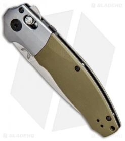 Benchmade 496 Vector AXIS-Assist Knife OD Green G-10 (3.6" Satin) -Knife Sale Shop Benchmade 496 Vector Assist OD green G 10 Satin BHQ 101194 jr spine