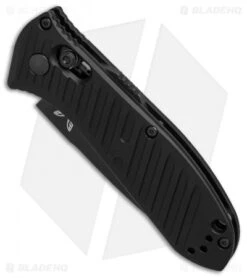 Benchmade 5750SBK Mini Presidio II Automatic Knife (3.2" Black Serr) -Knife Sale Shop Benchmade 5750 SBK Mini Presidio II black serr BHQ 78772 er spine