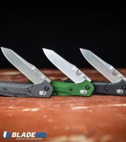 Benchmade 940 Osborne AXIS Lock Knife Green (3.4" Satin) -Knife Sale Shop Benchmade 940 2 Osborne AXIS Lock Knife Black G 10 Satin 940 2 BHQ 36208 kp red wood web