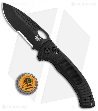 Benchmade Aileron AXIS Lock Knife Black G-10 (3.45" Black Serr) 737SBK 6 Benchmade Aileron AXIS Lock Knife Black G-10 (3.45" Black Serr) 737SBK - Image 4