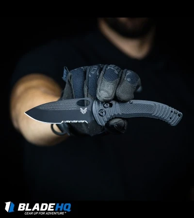 Benchmade Aileron AXIS Lock Knife Black G-10 (3.45" Black Serr) 737SBK 7 Benchmade Aileron AXIS Lock Knife Black G-10 (3.45" Black Serr) 737SBK - Image 5